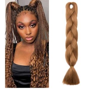 Light Auburn Braiding Hair 3 Bundle